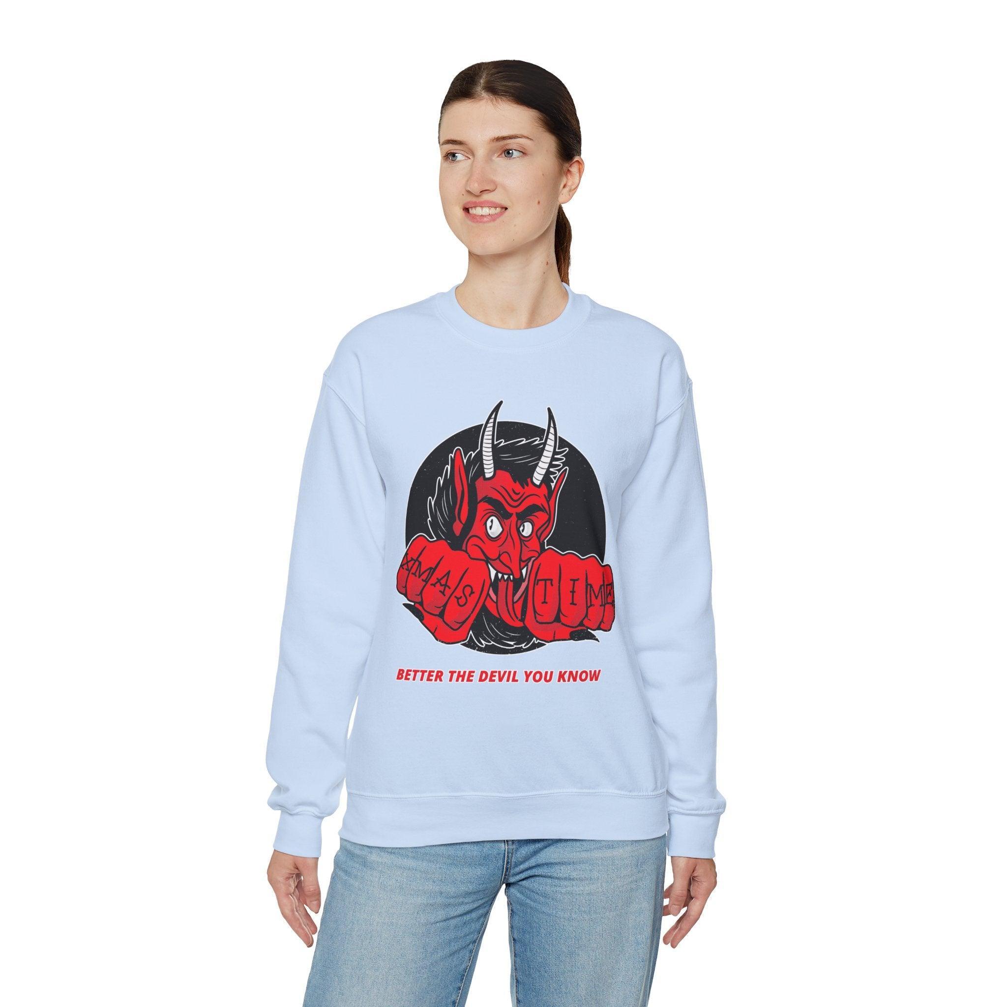 Better the devil you know Xmas time - Sweatshirt - Witty Twisters Fashions