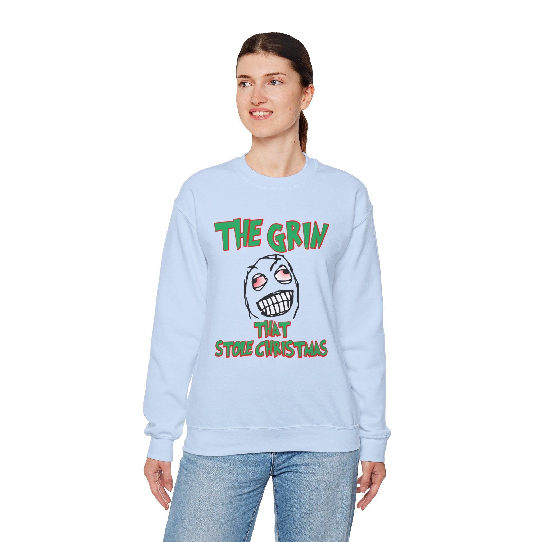 The Grin That Stole Christmas - Sweatshirt - Witty Twisters Fashions