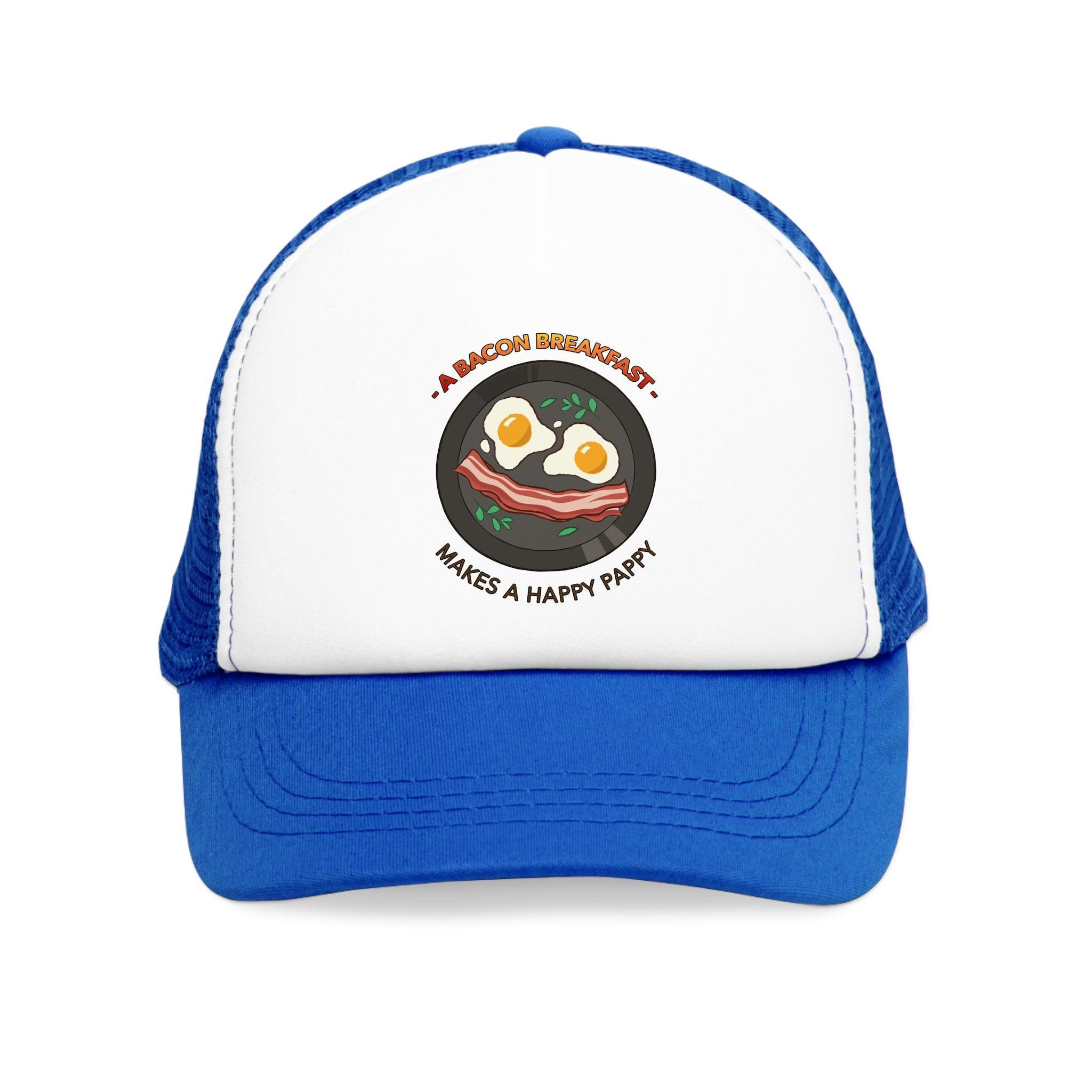 A bacon breakfast makes a happy pappy - Mesh Trucker Hat - Witty Twisters Fashions