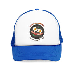 A bacon breakfast makes a happy pappy - Mesh Trucker Hat - Witty Twisters Fashions