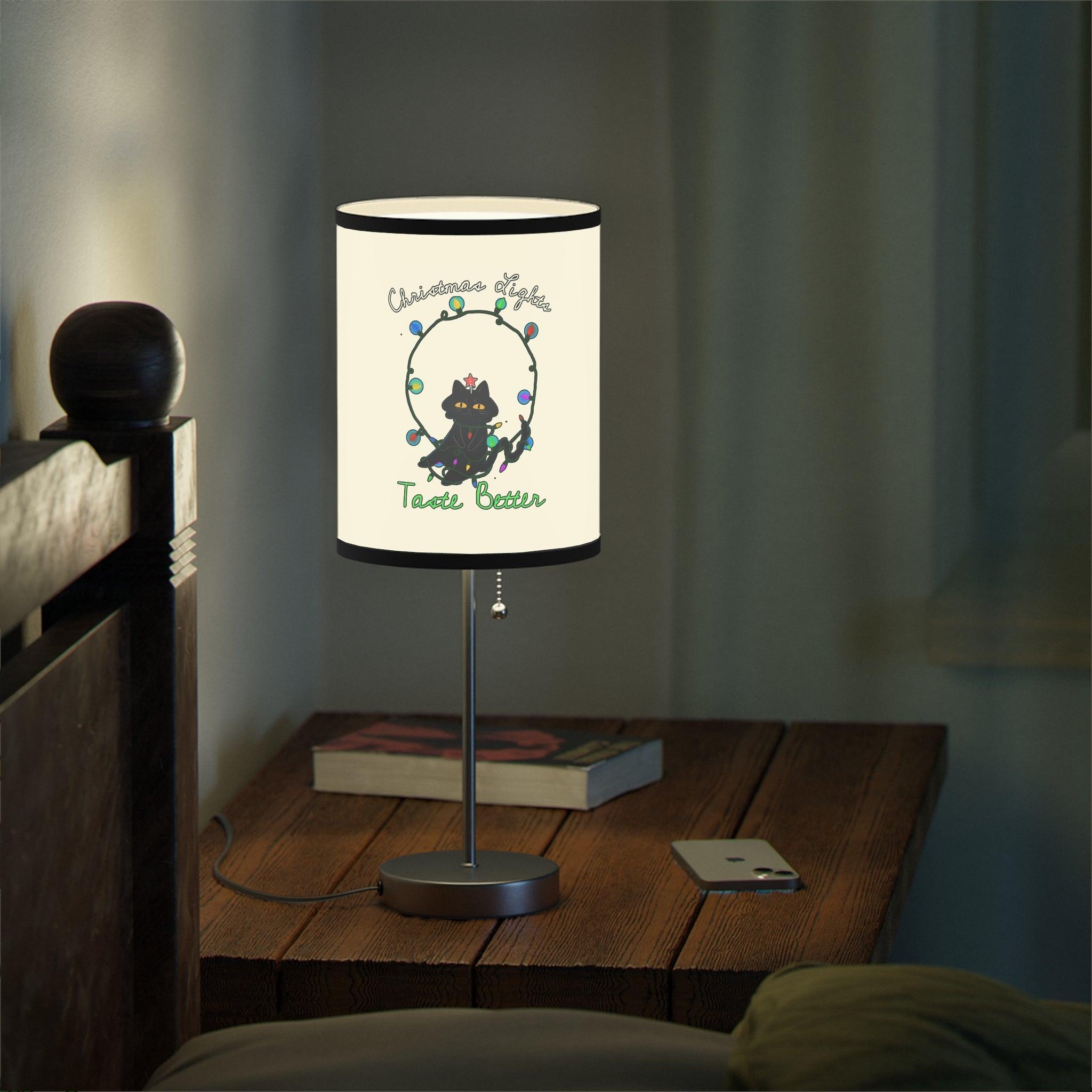 Christmas Lights Taste Better - Lamp on a Stand - Witty Twisters Fashions