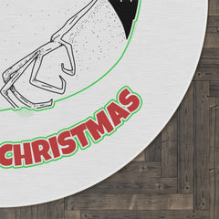 Merry MF Christmas - Round Rug - Witty Twisters Fashions