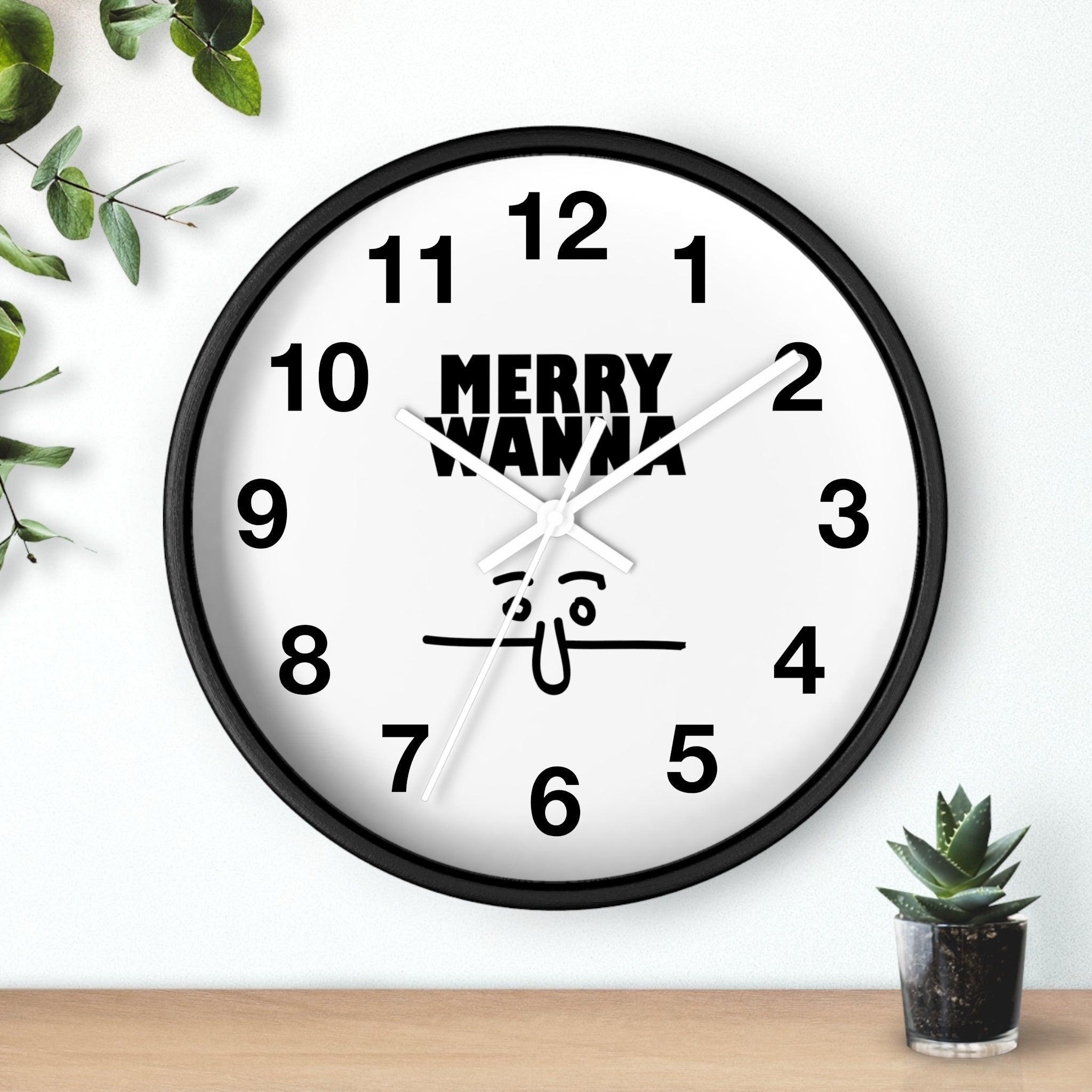 Merry Wanna - Wall Clock - Witty Twisters Fashions