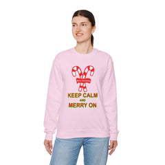 Keep Calm and Merry On - Sweatshirt - Witty Twisters Fashions