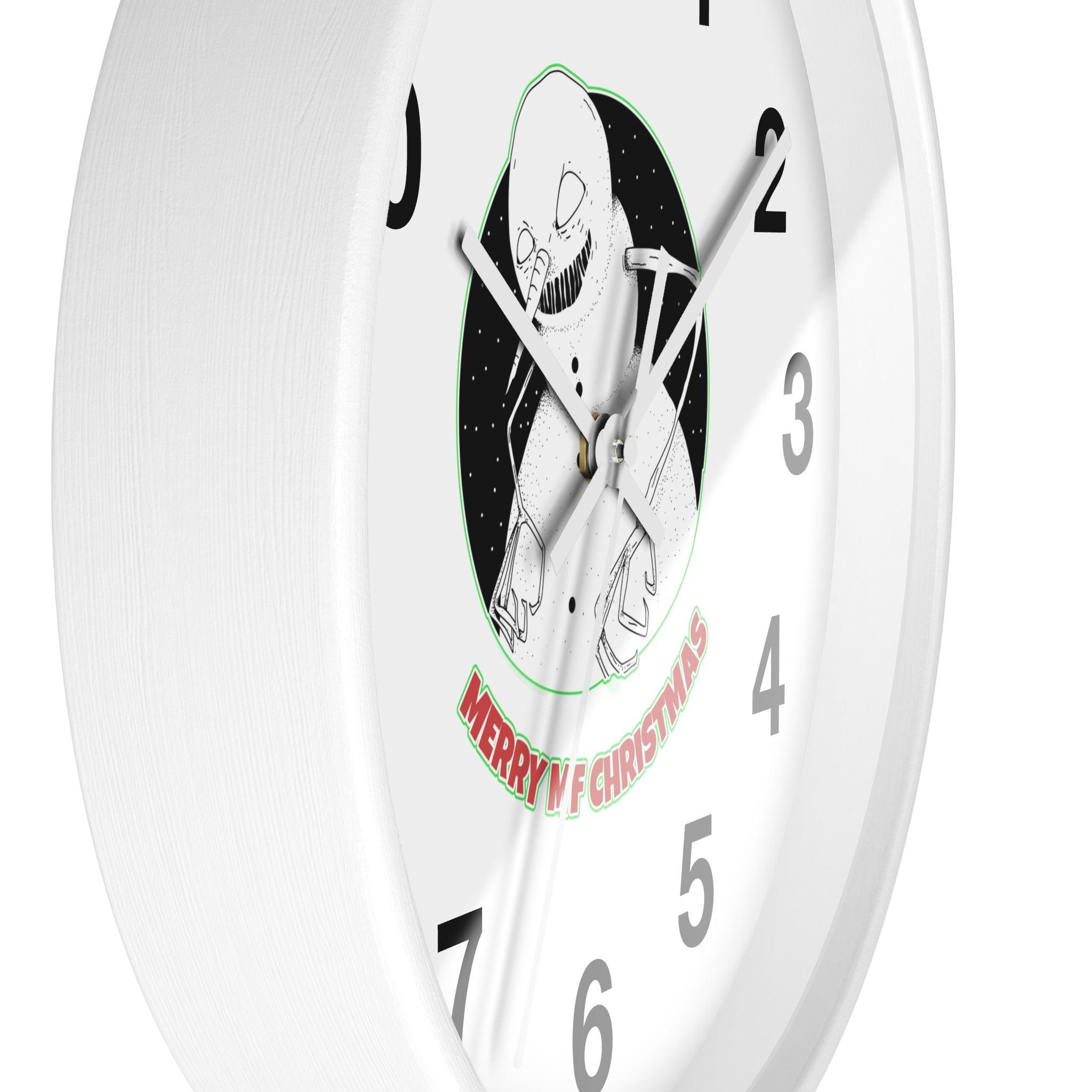 Merry MF Christmas - Wall Clock - Witty Twisters Fashions