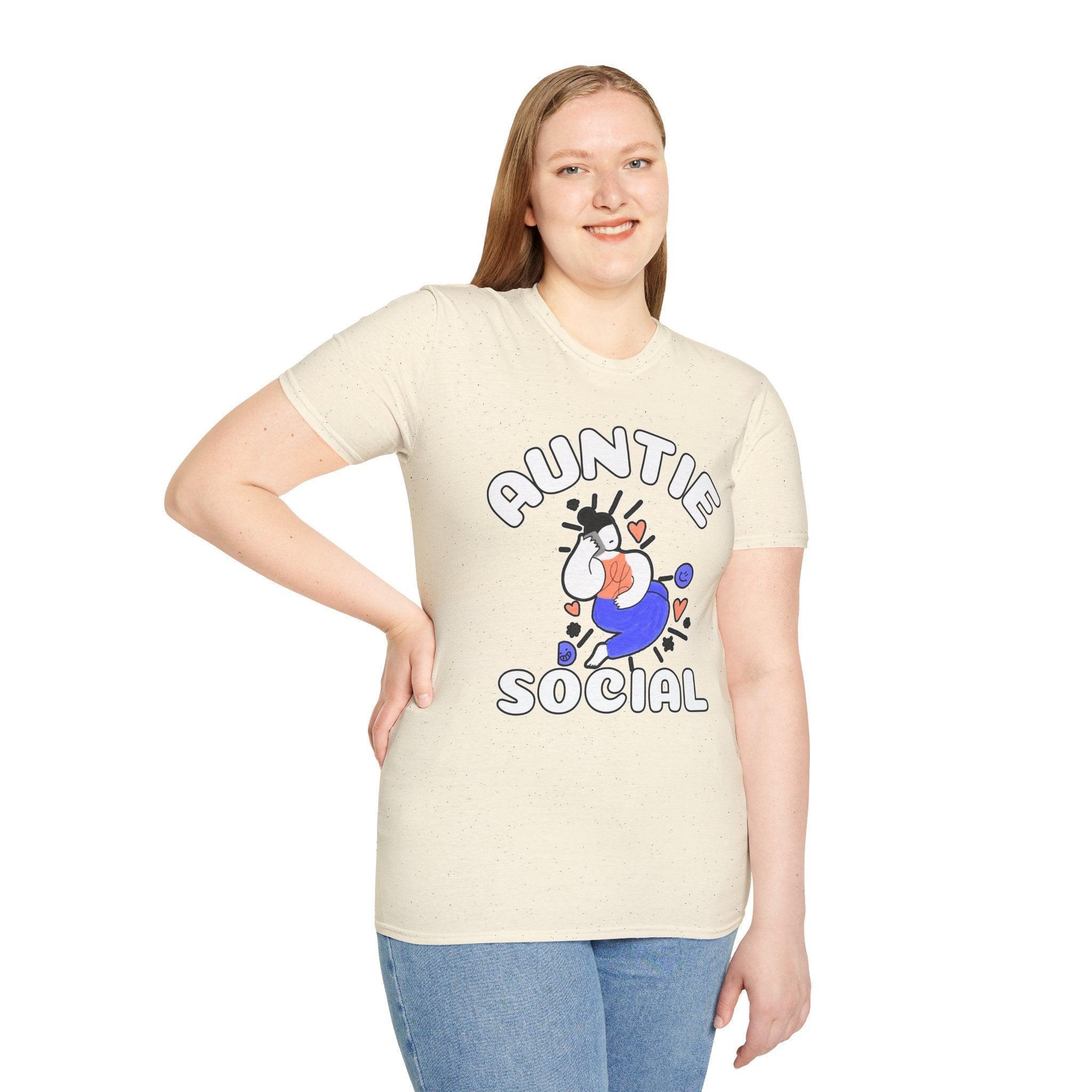 Auntie Social - Softstyle T-Shirt - Witty Twisters Fashions