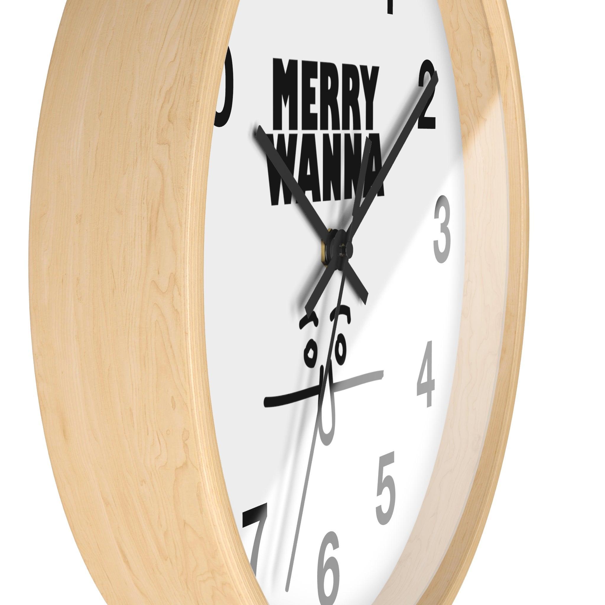 Merry Wanna - Wall Clock - Witty Twisters Fashions
