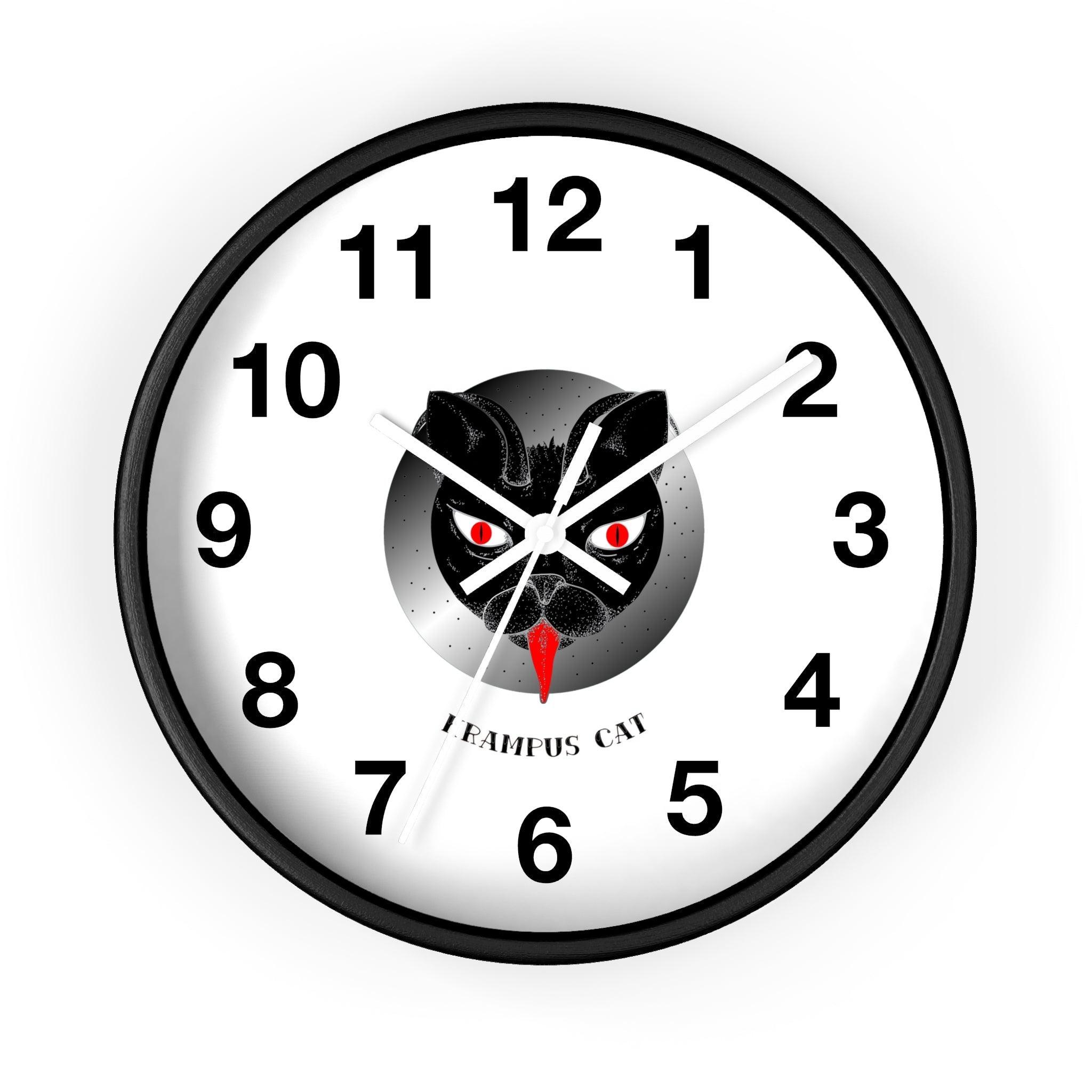 Krampus Cat - Wall Clock - Witty Twisters Fashions