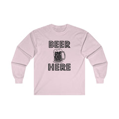Beer Here - Long-Sleeve Tee - Witty Twisters Fashions