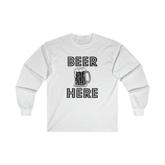 Beer Here - Long-Sleeve Tee - Witty Twisters Fashions