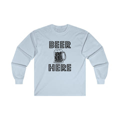 Beer Here - Long-Sleeve Tee - Witty Twisters Fashions