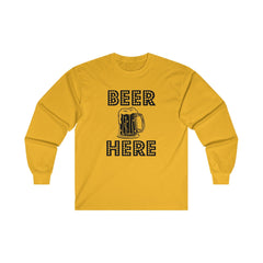 Beer Here - Long-Sleeve Tee - Witty Twisters Fashions