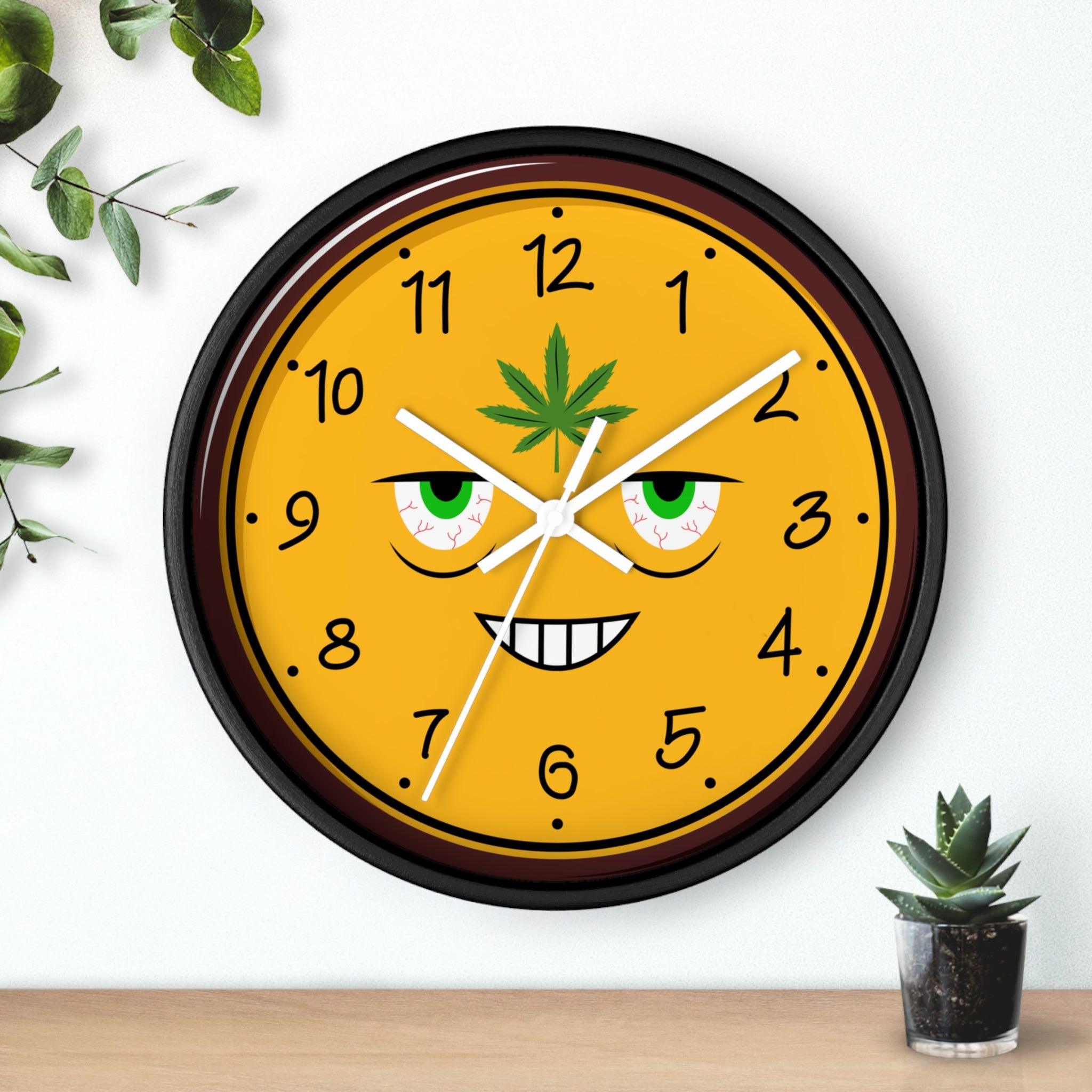 High All The Time - Wall Clock - Witty Twisters Fashions