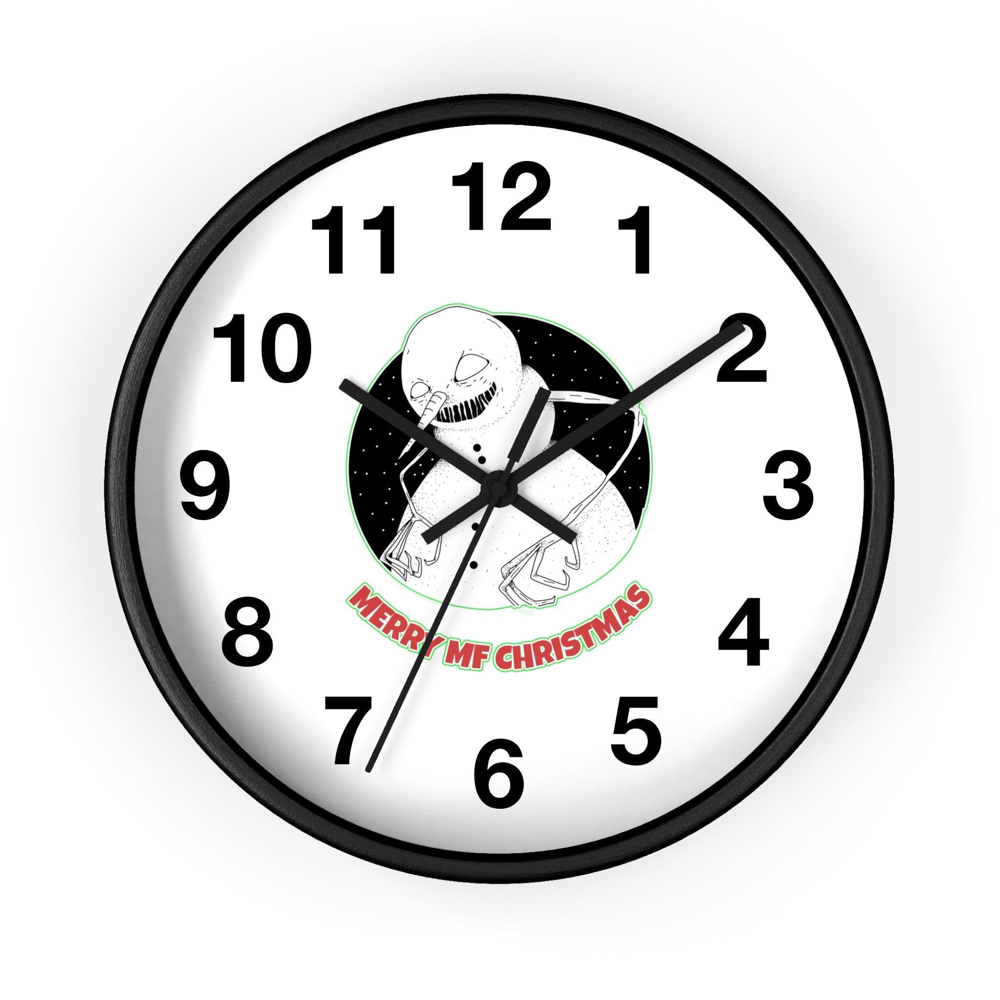 Merry MF Christmas - Wall Clock - Witty Twisters Fashions