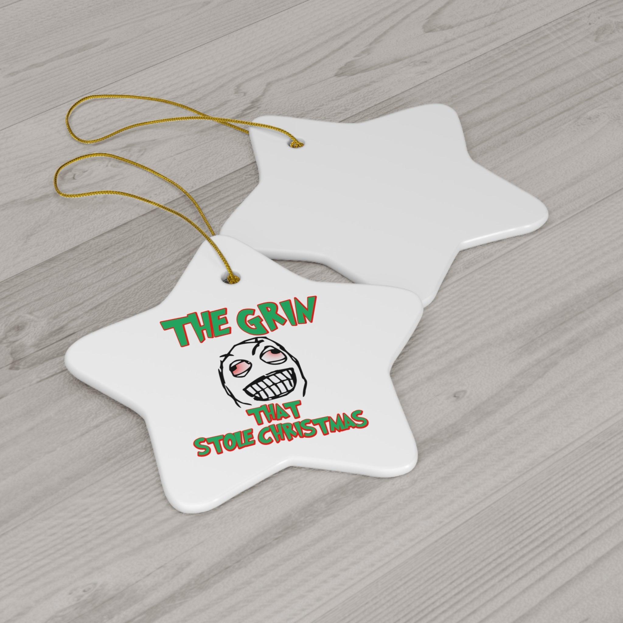 The Grin That Stole Christmas - Ceramic Ornaments - Witty Twisters Fashions