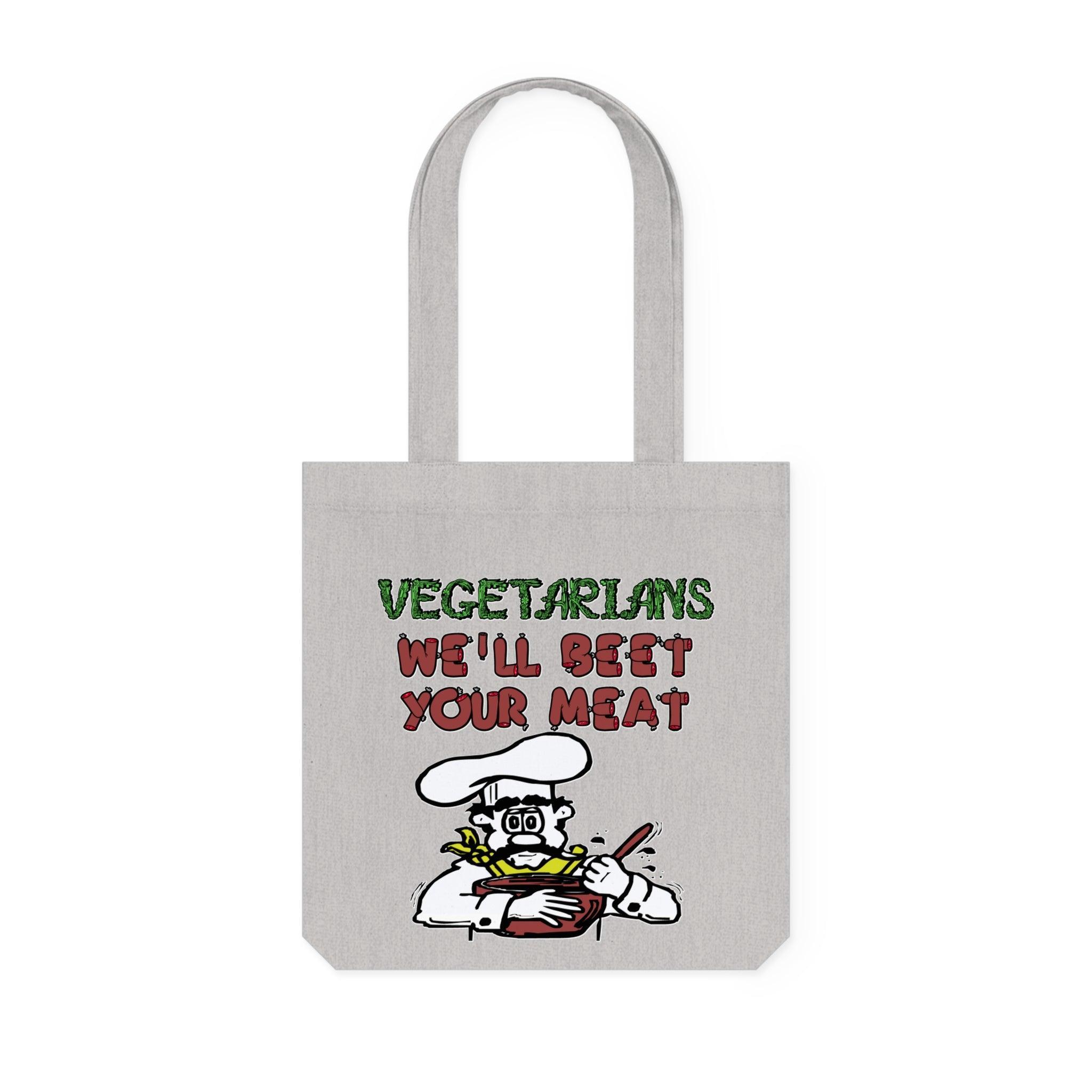Vegetarians We'll Beet Your Meat - Woven Tote Bag - Witty Twisters Fashions