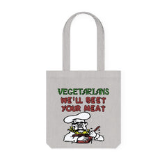 Vegetarians We'll Beet Your Meat - Woven Tote Bag - Witty Twisters Fashions
