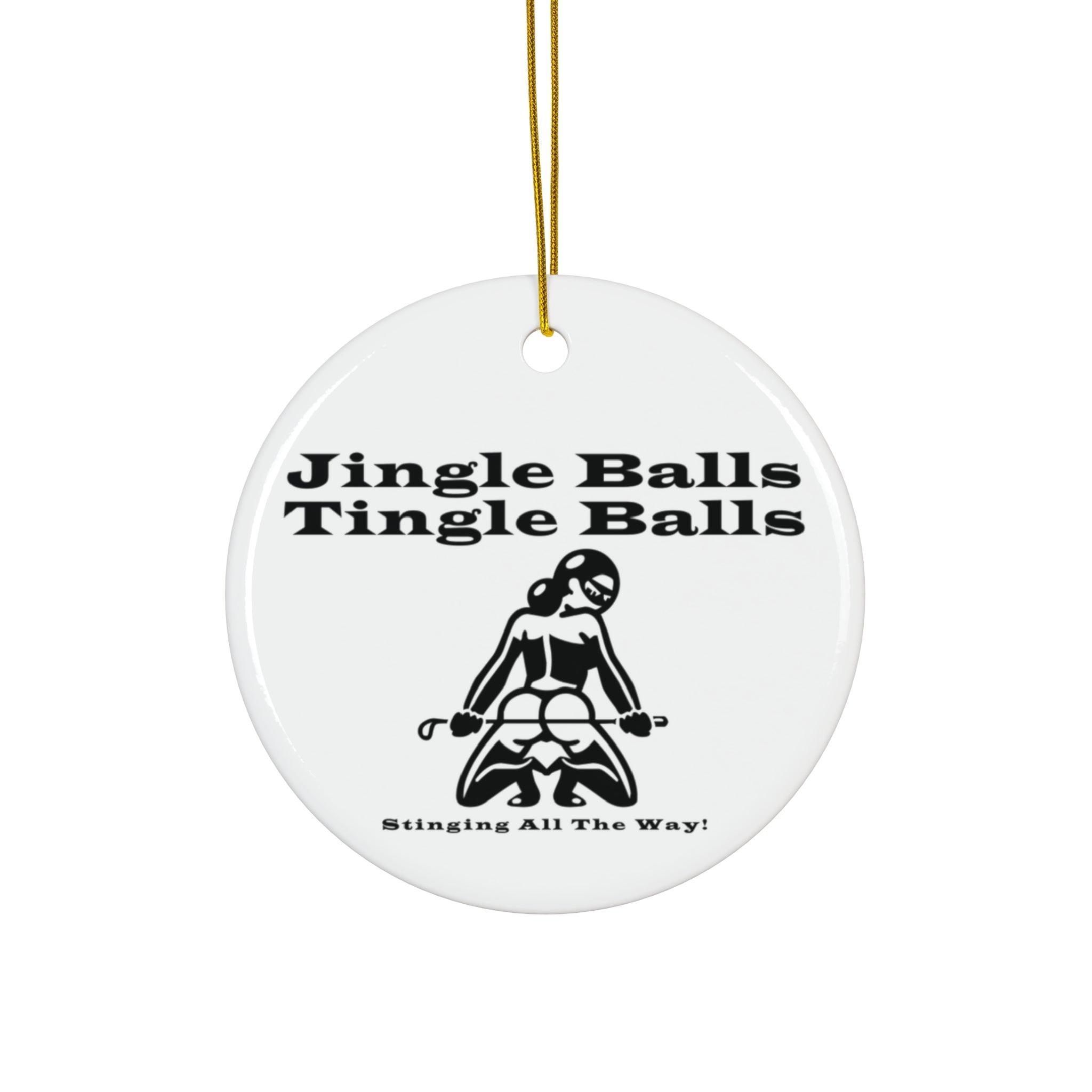 Jingle Balls ... Stinging All The Way - Ceramic Ornaments - Witty Twisters Fashions