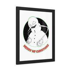 Merry MF Christmas - Framed Poster - Witty Twisters Fashions