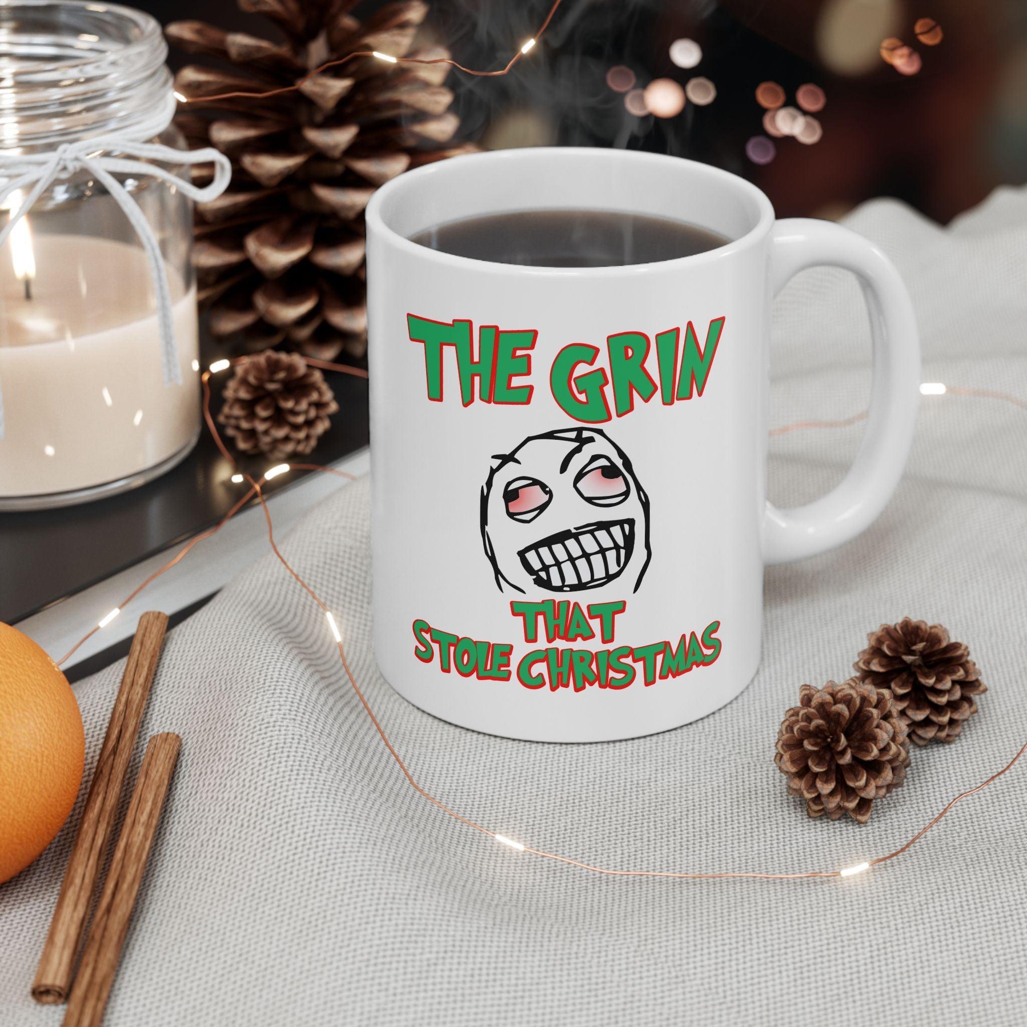 The Grin That Stole Christmas - Ceramic Coffee Mug 11oz, 15oz - Witty Twisters Fashions