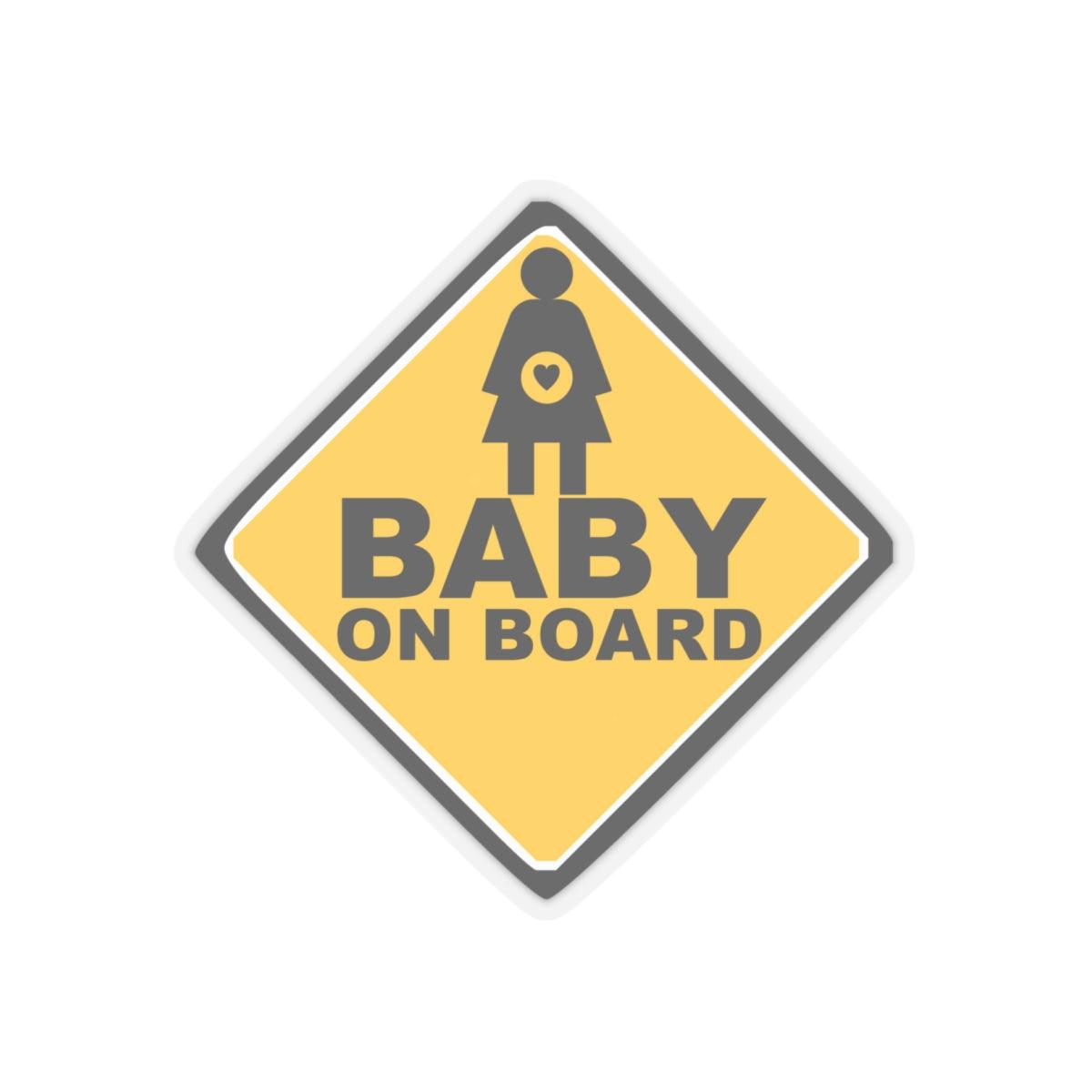 Baby On Board Sign - Kiss-Cut Stickers - Witty Twisters Fashions