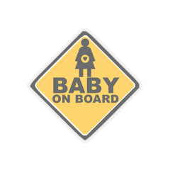 Baby On Board Sign - Kiss-Cut Stickers - Witty Twisters Fashions