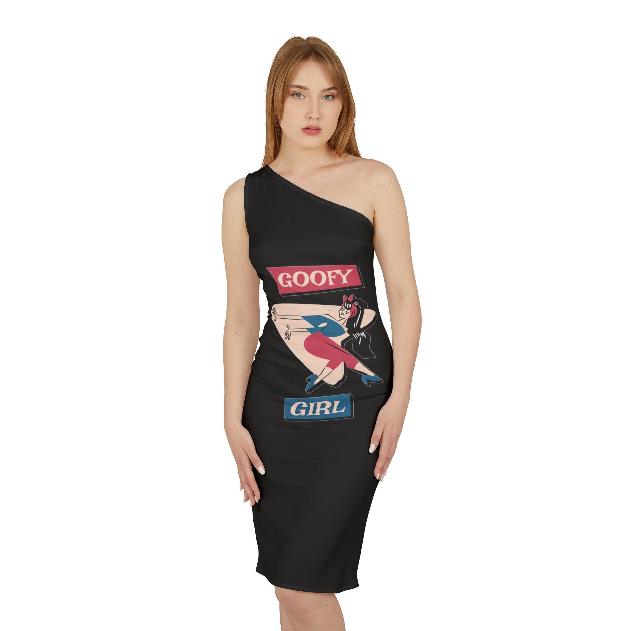 Goofy Girl - Shoulder Dress - Witty Twisters Fashions