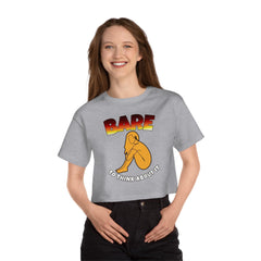Bare To Think About It - Women's Champion Crop Top - Witty Twisters Fashions