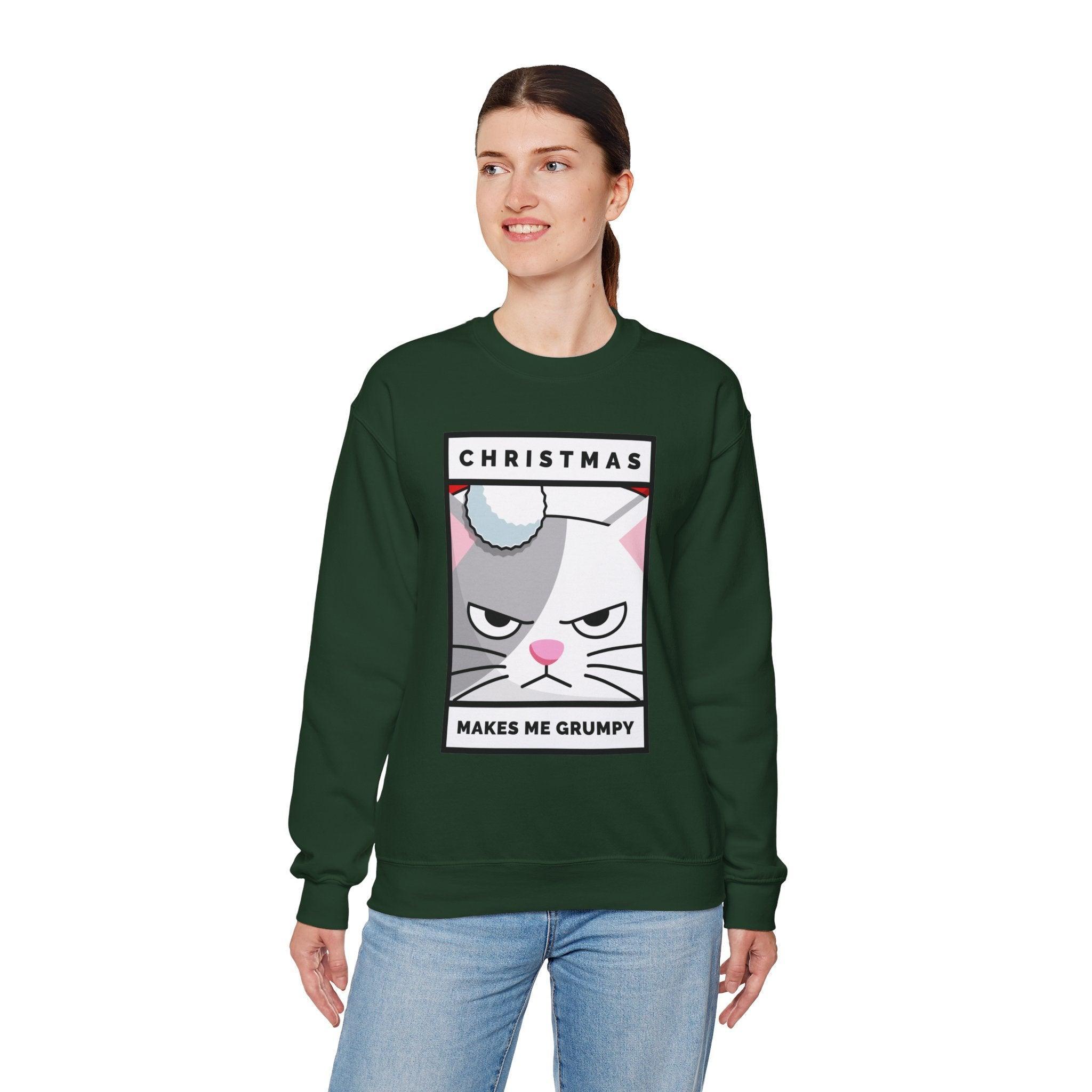 Christmas Makes Me Grumpy - Sweatshirt - Witty Twisters Fashions