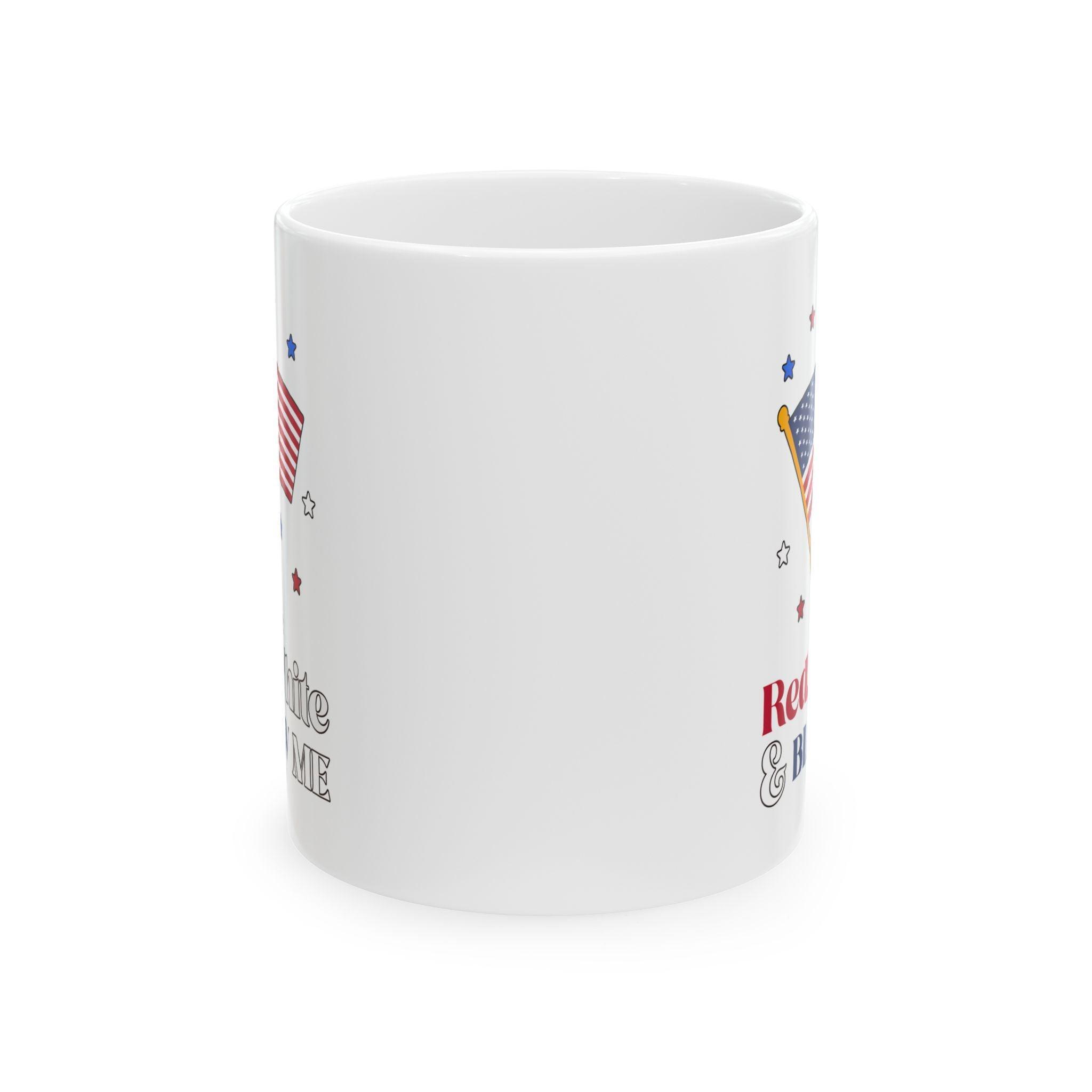 Red, white and blow me - Ceramic Coffee Mug 11oz, 15oz - Witty Twisters Fashions