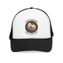A bacon breakfast makes a happy pappy - Mesh Trucker Hat - Witty Twisters Fashions