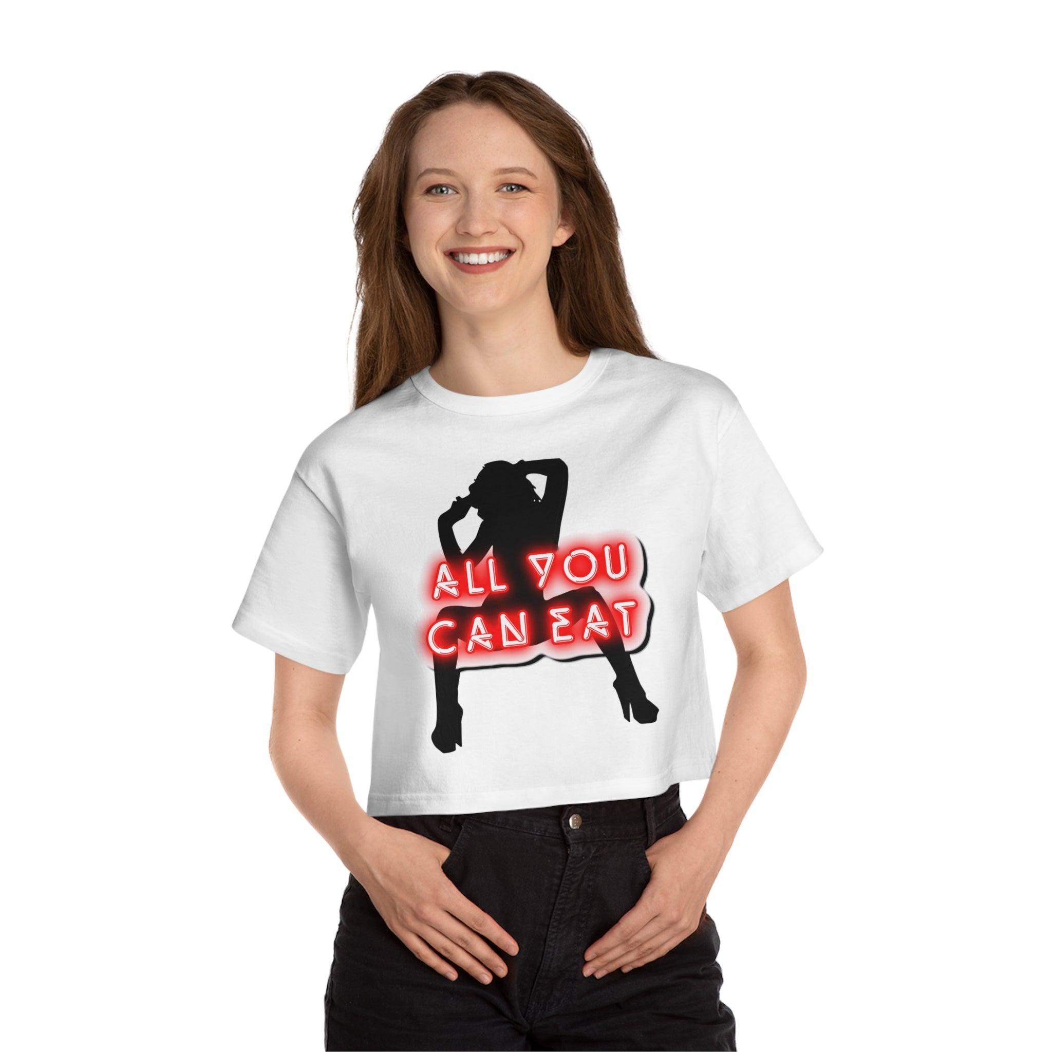 All You Can Eat - Women's Crop Top - Witty Twisters Fashions