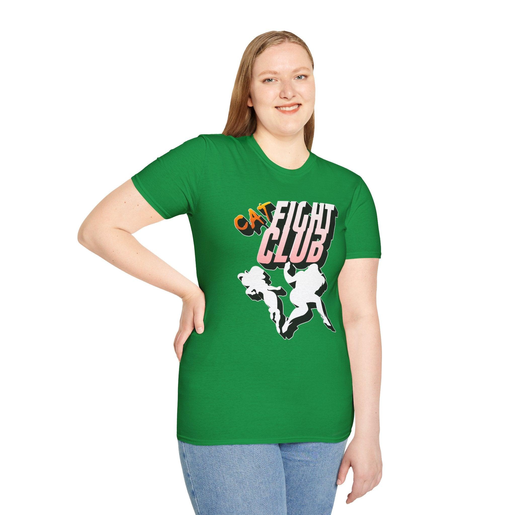 Cat Fight Club - Softstyle T-Shirt - Witty Twisters Fashions