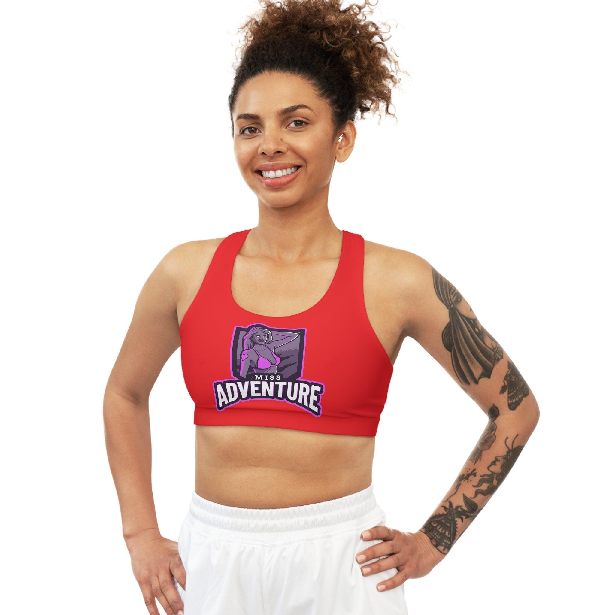 Miss Adventure - Seamless Sports Bra - Witty Twisters Fashions