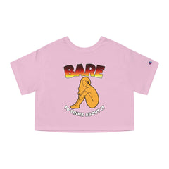 Bare To Think About It - Women's Champion Crop Top - Witty Twisters Fashions