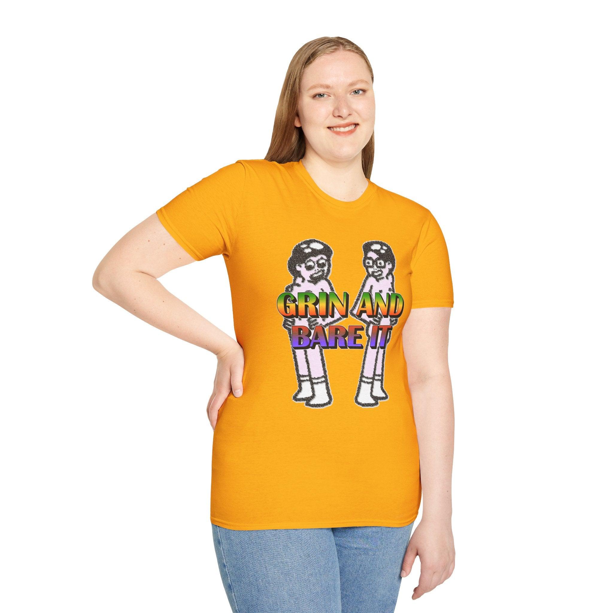 Grin And Bare It - Softstyle T-Shirt - Witty Twisters Fashions