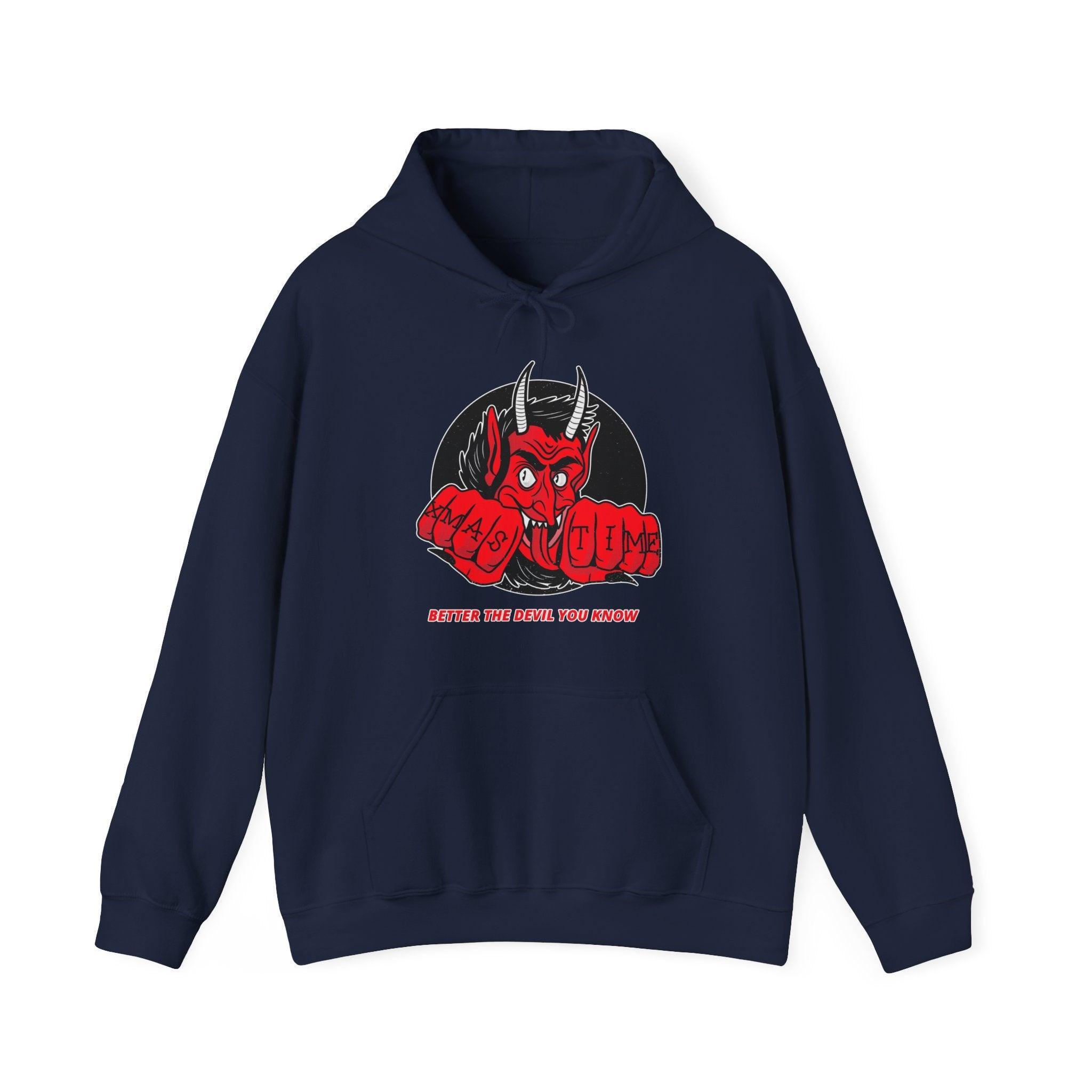 Better the devil you know Xmas time - Hoodie - Witty Twisters Fashions