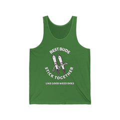 Best Buds Stick Together Like Good Weed Does - Tank Top - Witty Twisters Fashions