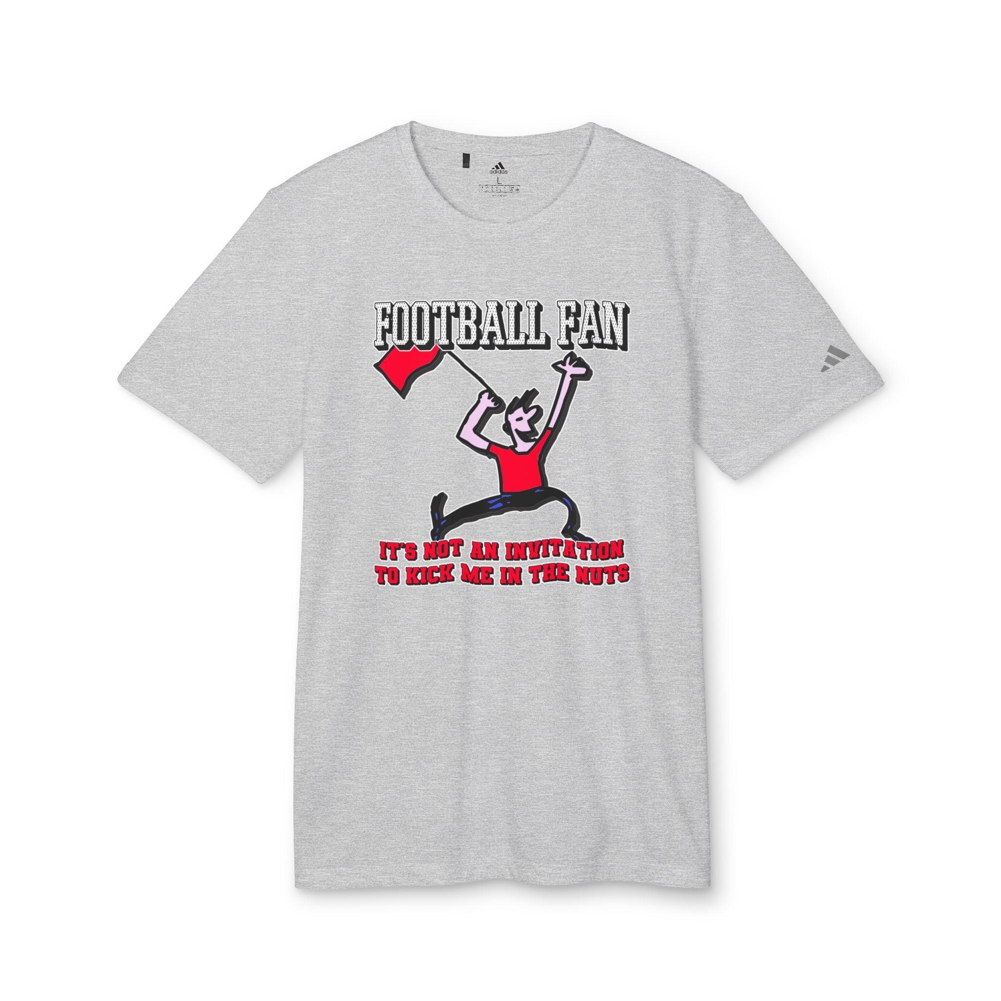 Football Fan - adidas® Unisex Sport T-shirt - Witty Twisters Fashions