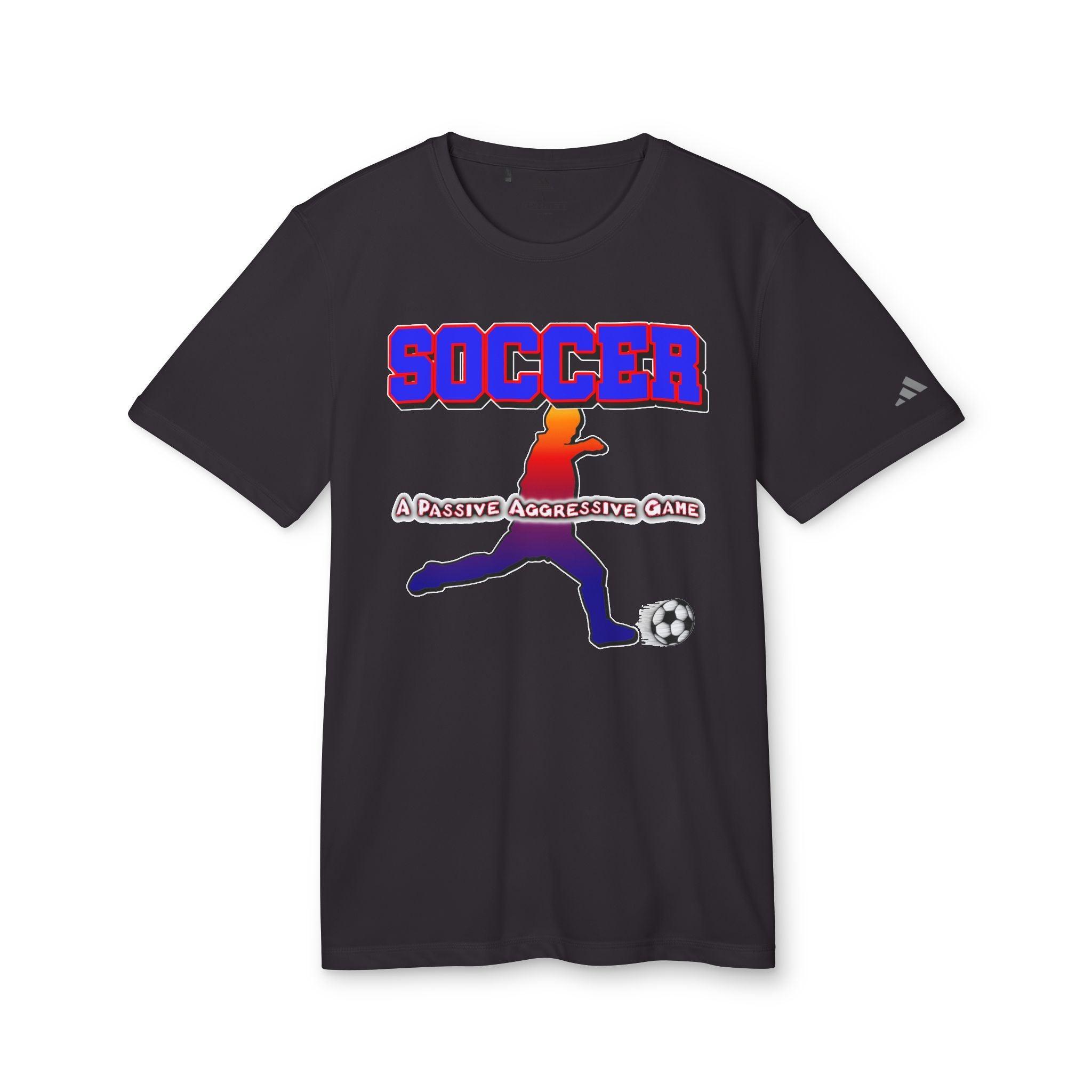 Soccer A Passive Aggressive Game - adidas® Unisex Sport T-shirt - Witty Twisters Fashions