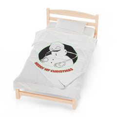Merry MF Christmas - Velveteen Plush Blanket - Witty Twisters Fashions