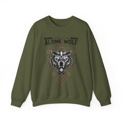 Alone Wolf Looking For Love - Sweatshirt - Witty Twisters Fashions