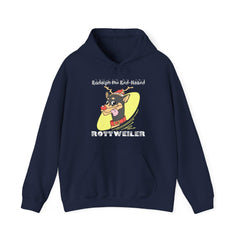 Rudolph The Red-Nosed Rottweiler - Hoodie - Witty Twisters Fashions