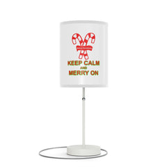 Keep Calm and Merry On - Lamp on a Stand - Witty Twisters Fashions