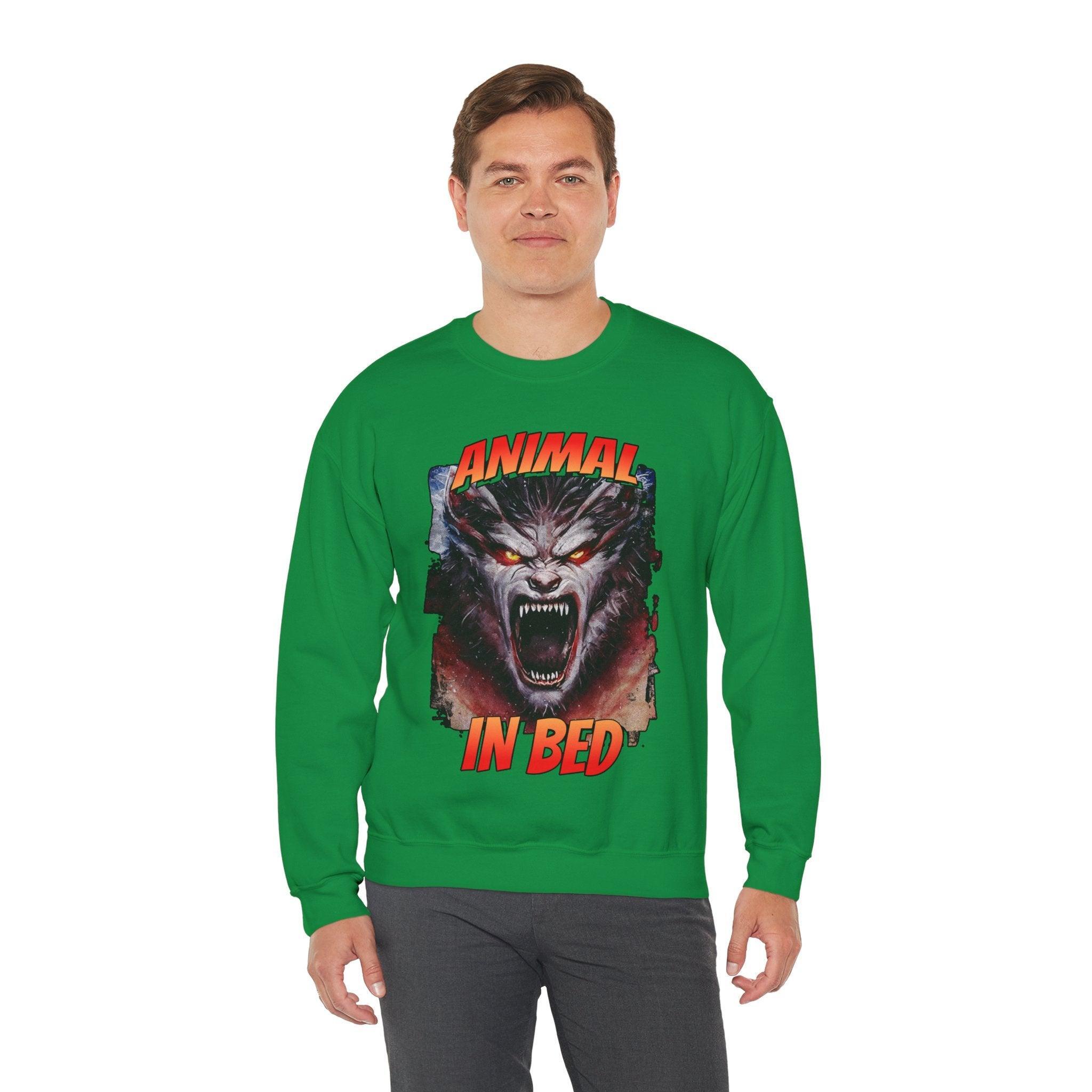 Animal In Bed - Sweatshirt - Witty Twisters Fashions