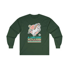 A unicorn with a horn it better be porn - Long-Sleeve Tee - Witty Twisters Fashions