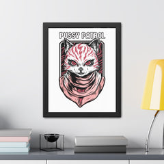 Pussy Patrol - Framed Poster - Witty Twisters Fashions