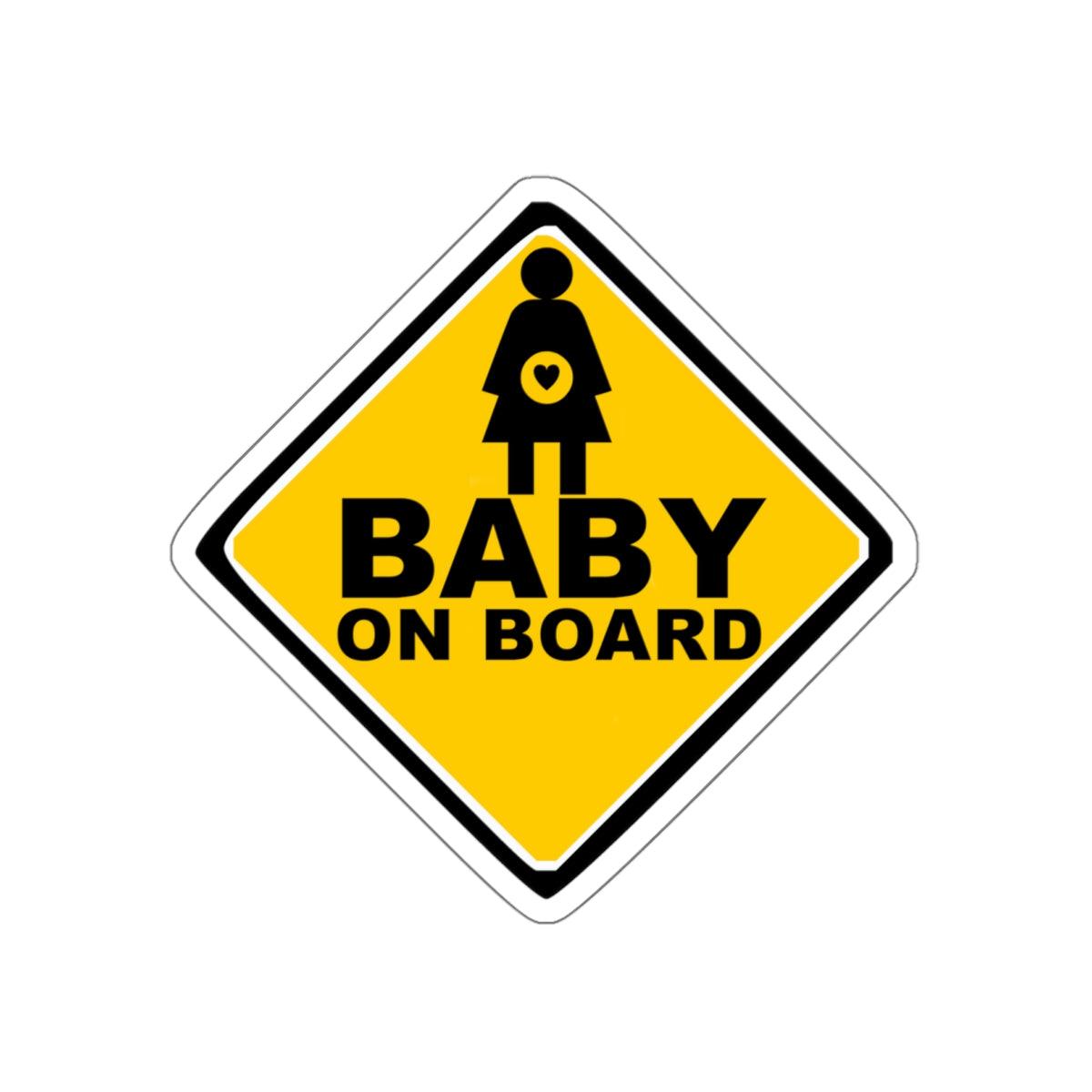 Baby On Board Sign - Kiss-Cut Stickers - Witty Twisters Fashions