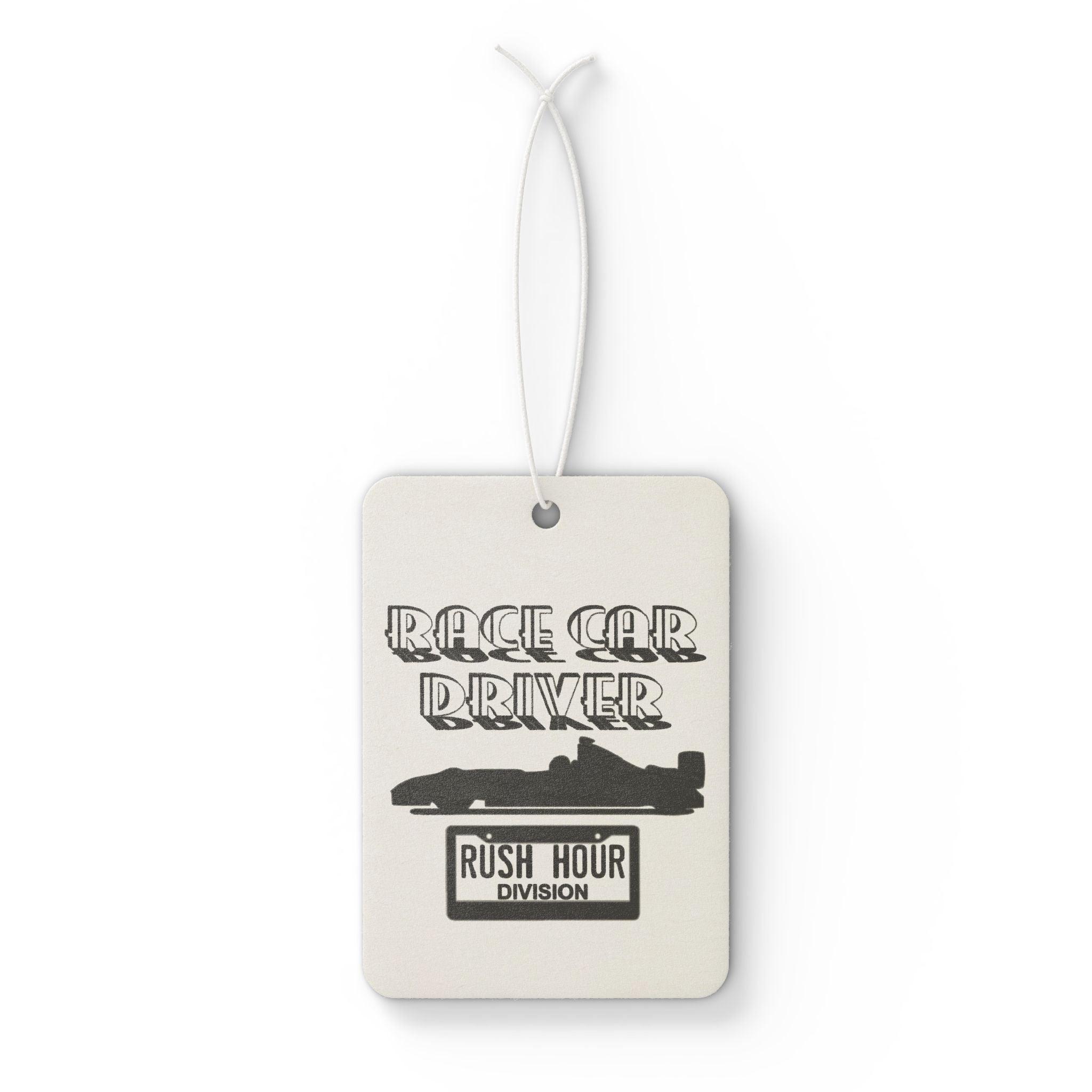 Race Car Driver Rush Hour Division - Vehicle Air Freshener - Witty Twisters Fashions