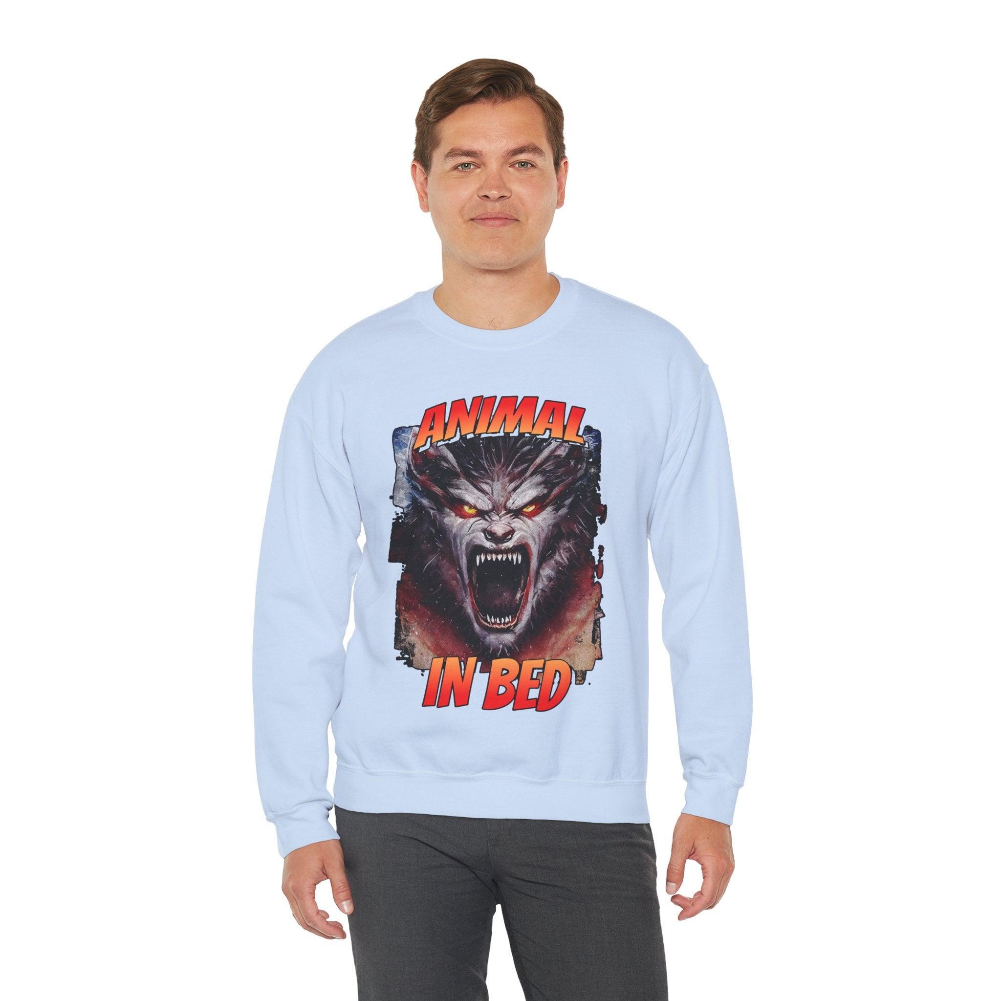 Animal In Bed - Sweatshirt - Witty Twisters Fashions